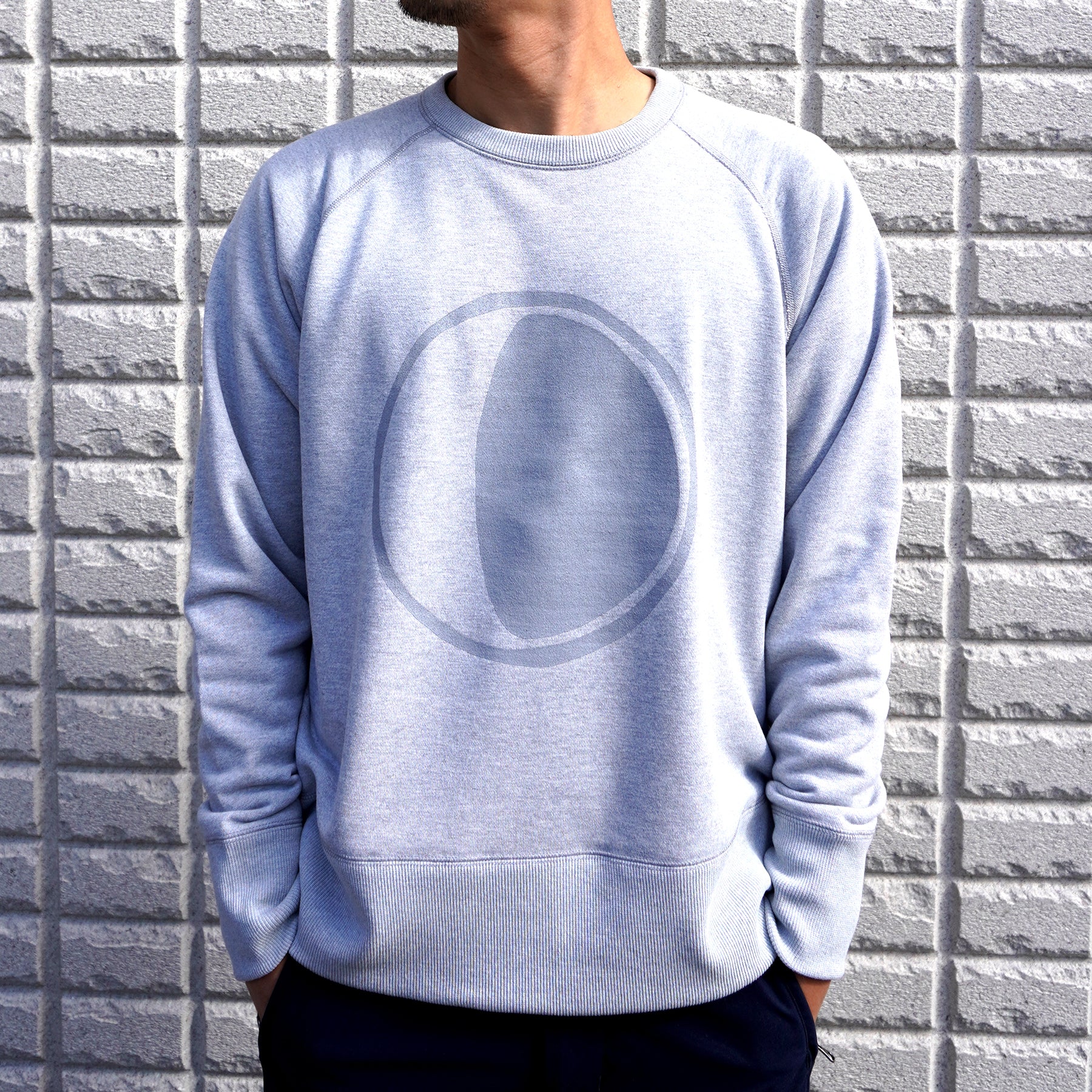 LUNA SANDALS -UNHALF DRAWING Sweat Long Sleeve- LUNA Logo（ルナサンダルスウェット